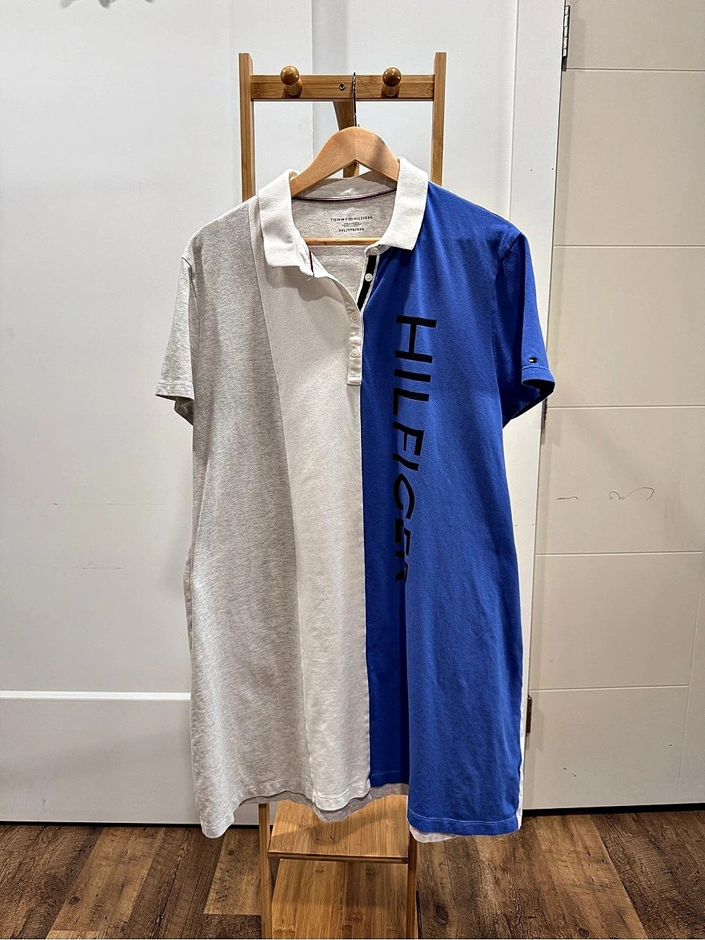 Tommy Hilfiger Color Block Polo Maxi Dress Size XXL Like New